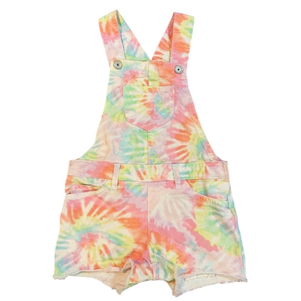 The Children’s Place Tie-Dye Short Overalls – Size 5
